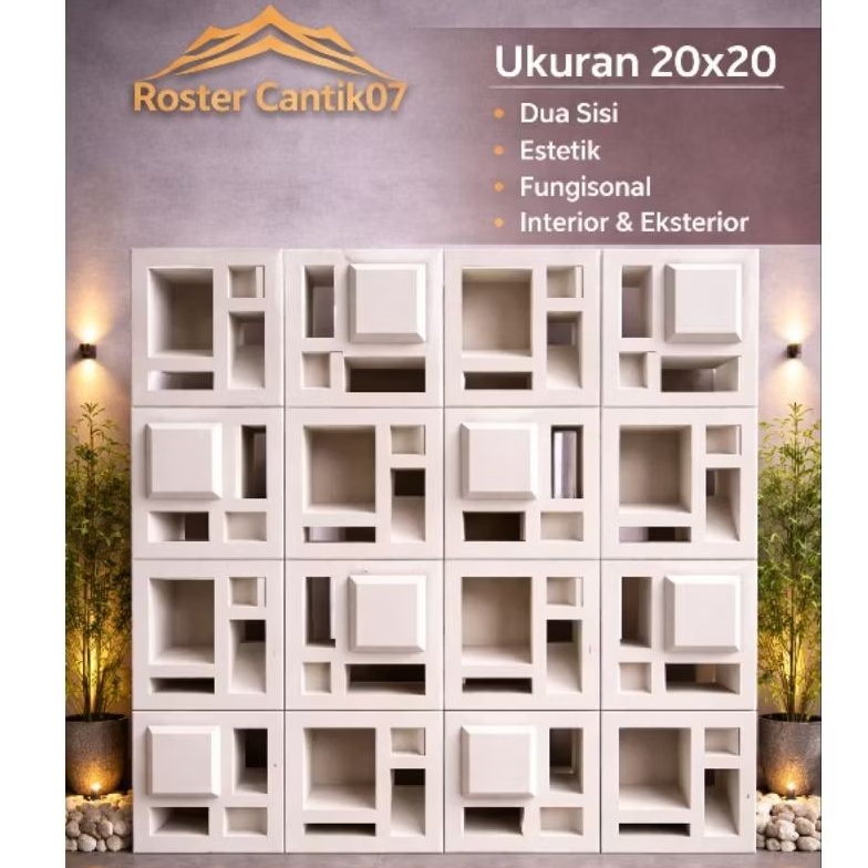 roster lubang angin/ Roster minimalis roster beton kualitas terbaik roster beton