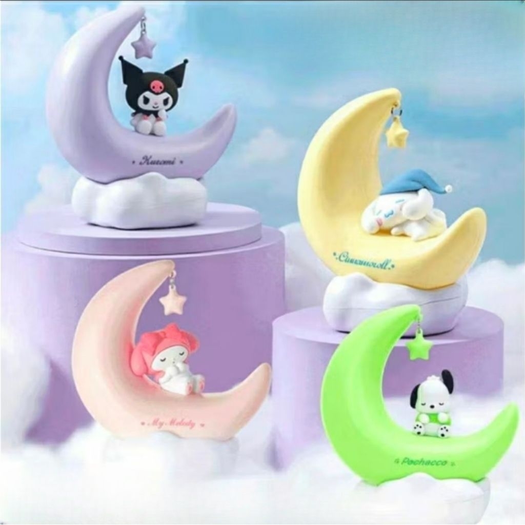 Hello Kitty Indonesia - Miniso x Sanrio Lampu Tidur Bulan Sabit My Melody Kuromi Cinnamoroll