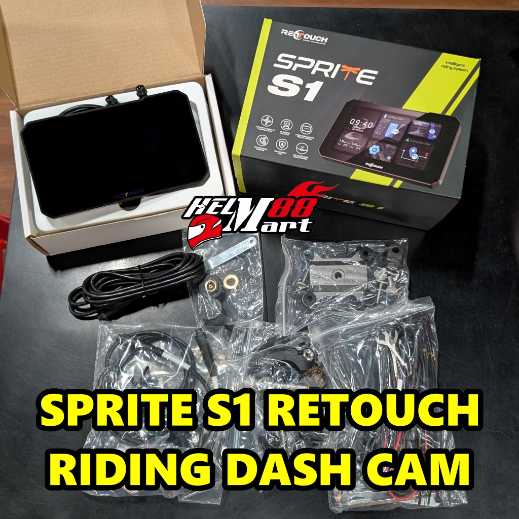SPRITE S1 Retouch Riding System Dash Cam Motor Kamera Waterproof Tire Pressure