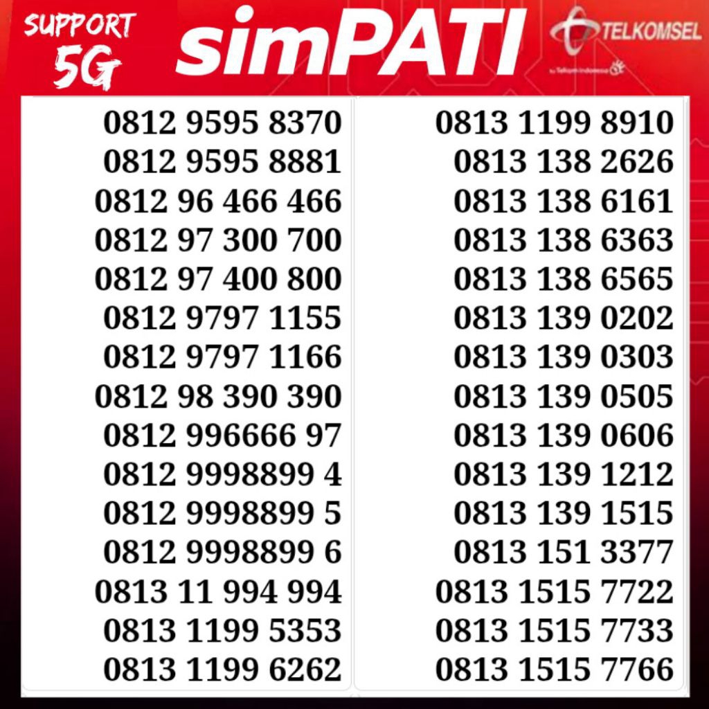 kartu perdana simpati 5G