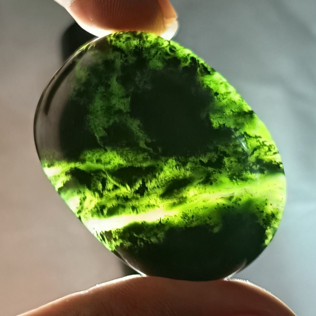 batu cincin giok lawasan natural alami