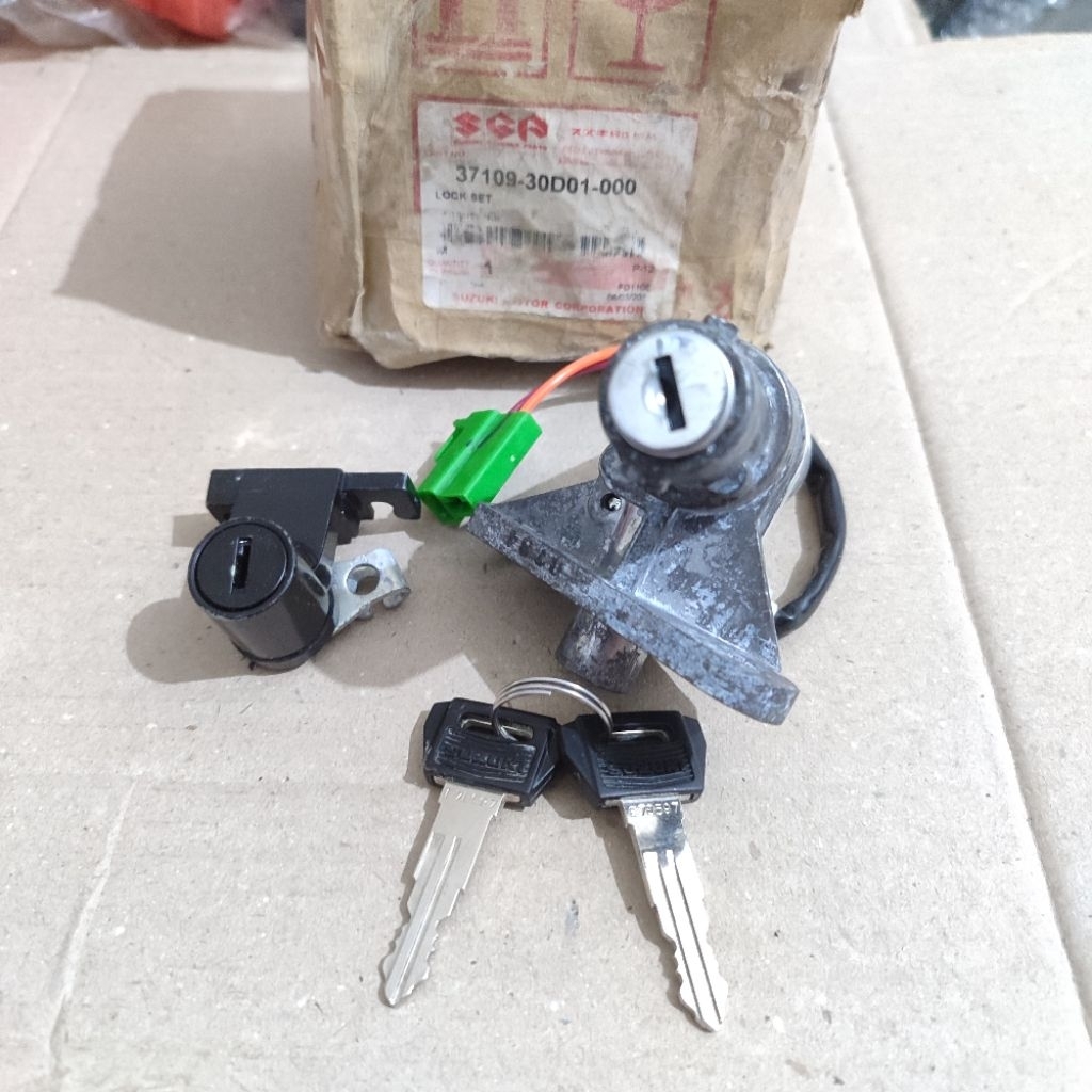 kunci kontak keyset key set suzuki shogun R 110 shogun kebo original