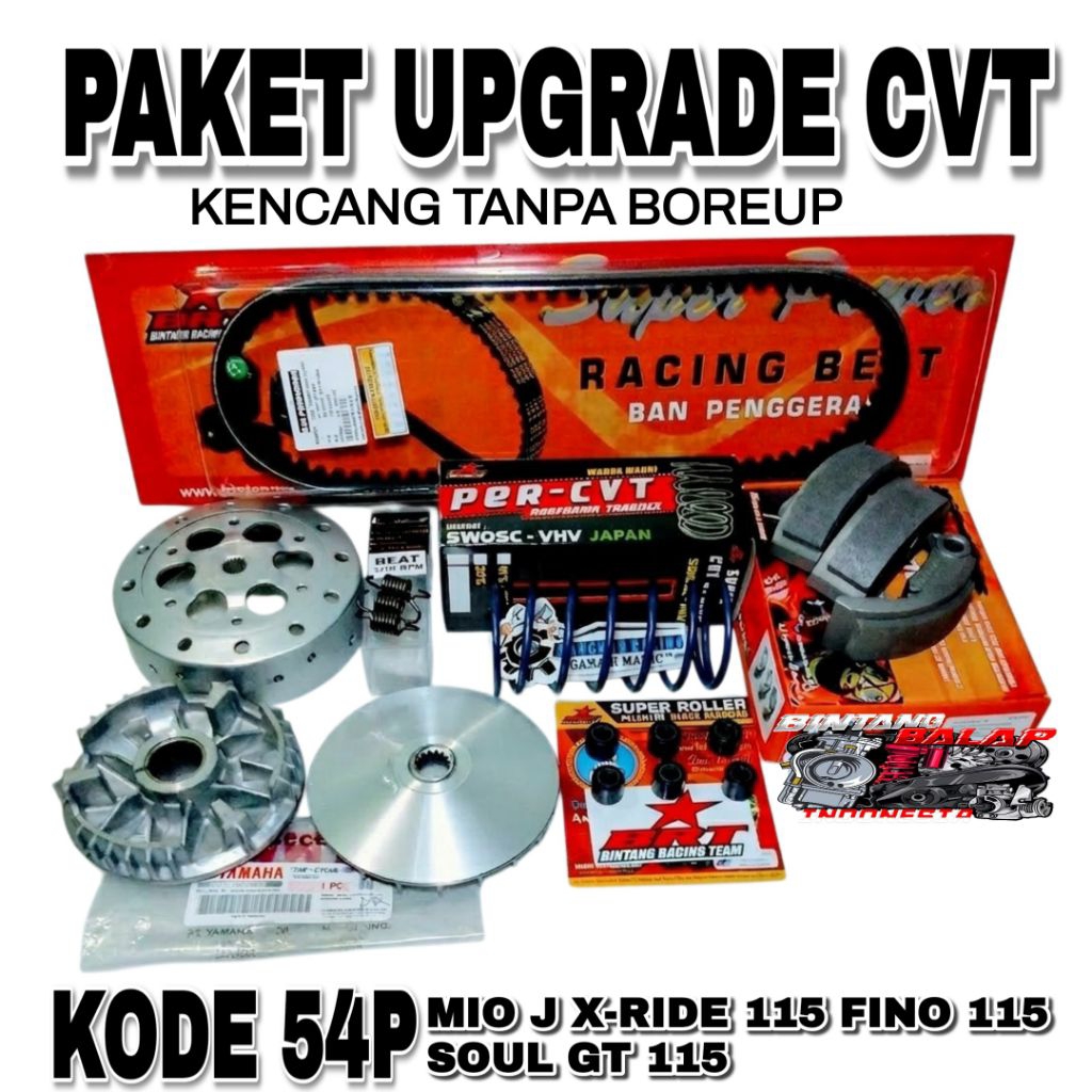 FULL UPGRADE CVT KIRIAN KODE 54P MIO J MIO GT X RIDE OLD FINO 115 FI SOUL GT 115