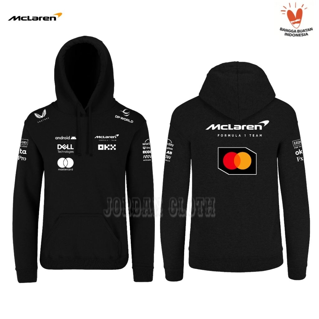 Hoodie Jaket Sweater Team Balap McLaren Racing Formula One F1