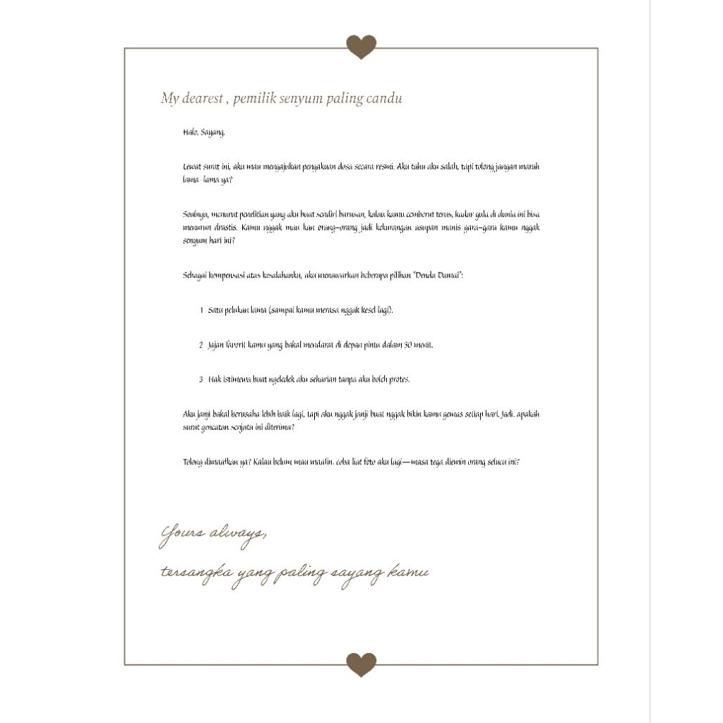 surat untuk minta maaf ke pasangan/pacar/doi