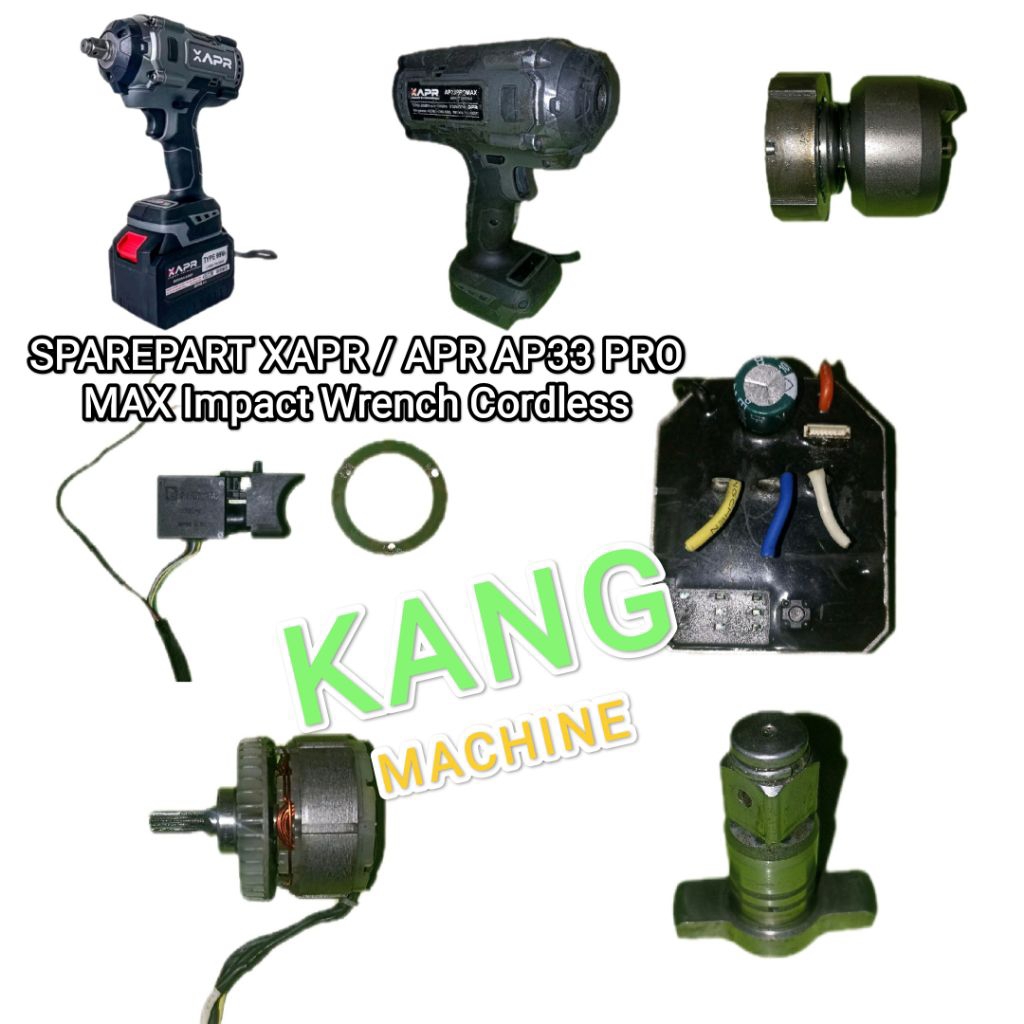 sparepart impact wrench cordless XAPR APR AP33PROMAX / AP78PROMAX casing body housing anvil gearbox 