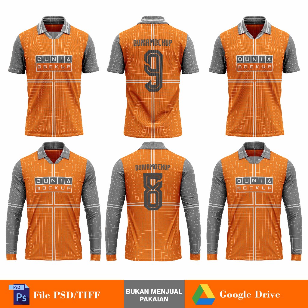Mockup Jersey Retro - PSD
