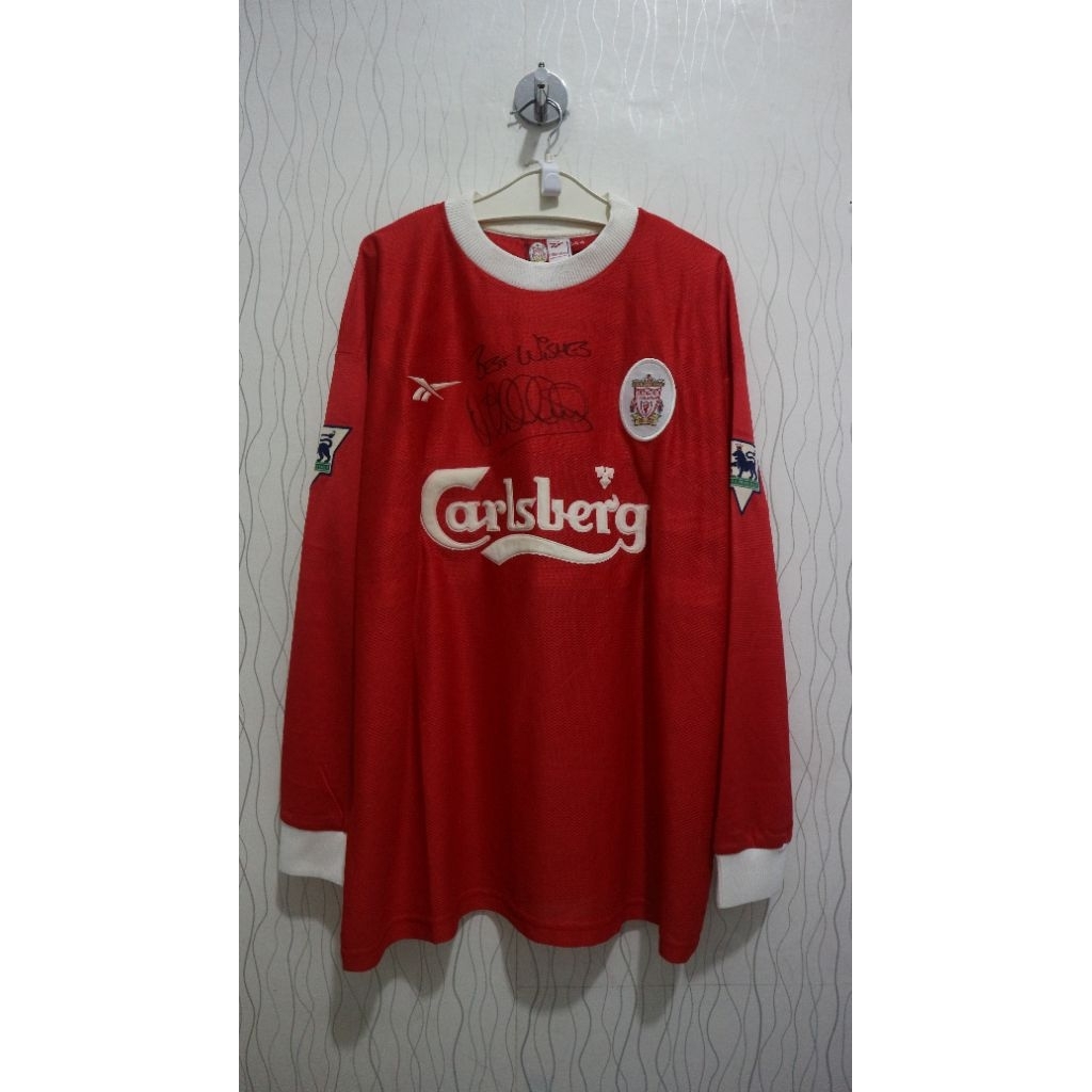 Jersey Liverpool 1998 2000 Player / Match Issued Longsleeve Signed by Michael Owen