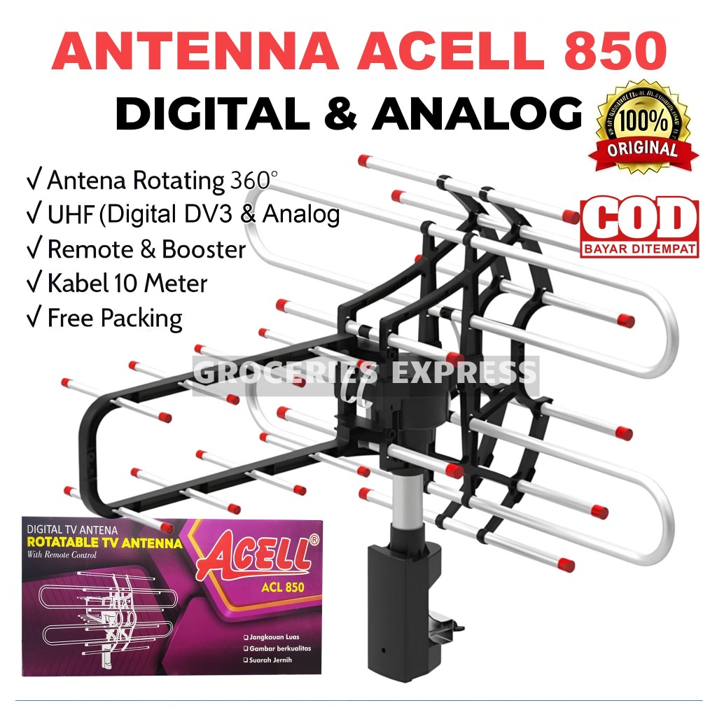 ANTENA TV DIGITAL OUTDOOR ANTENNA REMOTE DIGITAL TV