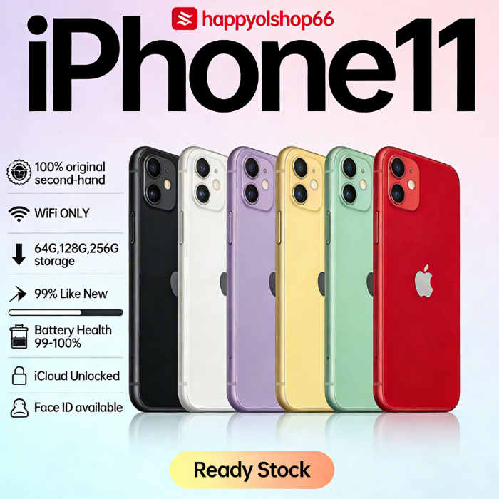 IPhone 11 WIFI ONLY 64GB 128GB 256GB Bekas Second Original Mulus Fullset