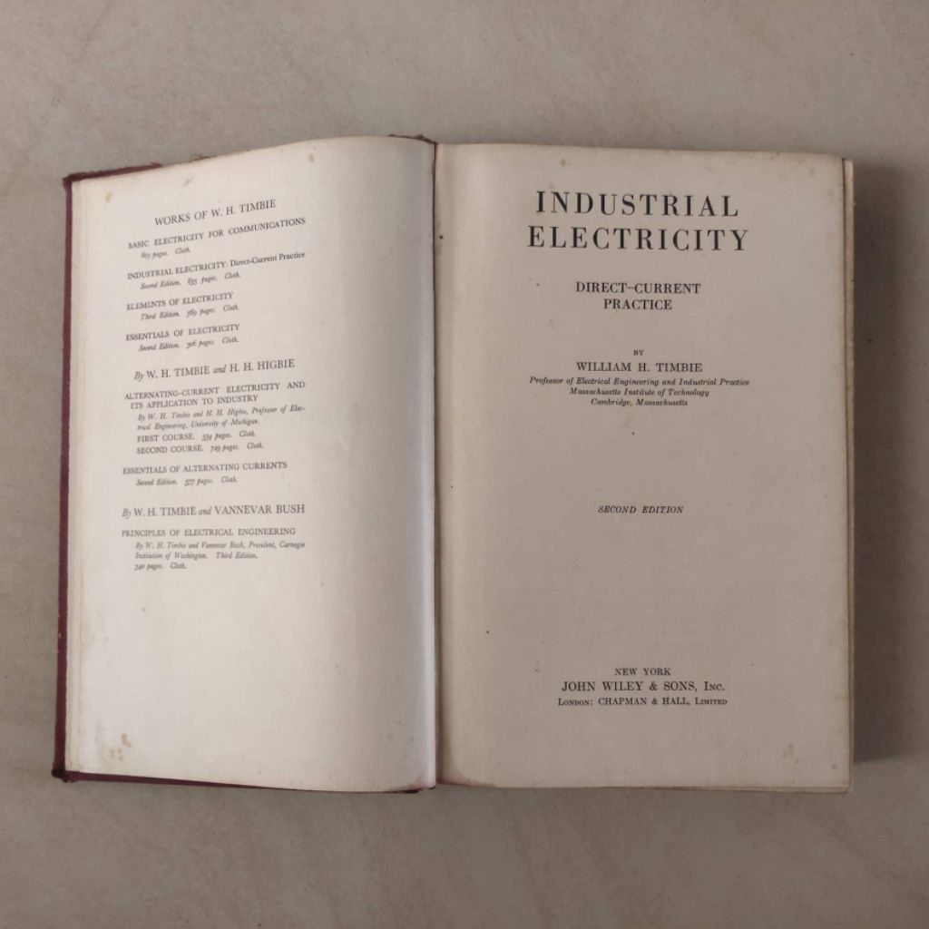 Buku kuno / buku antik: INDUSTRIAL ELECTRICITY (1954)