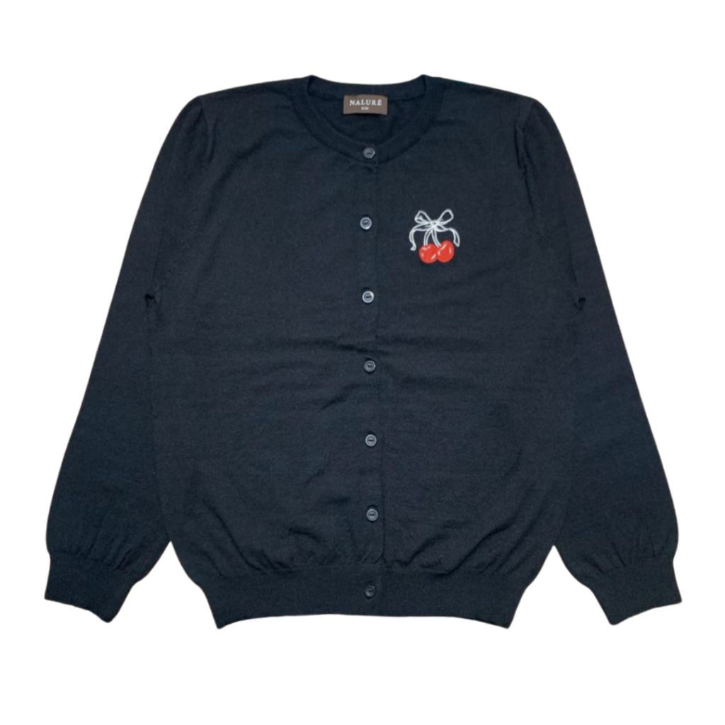 Nalure Cherry Cardigan | Cardigan Rajut Wanita | Knit Cardigan