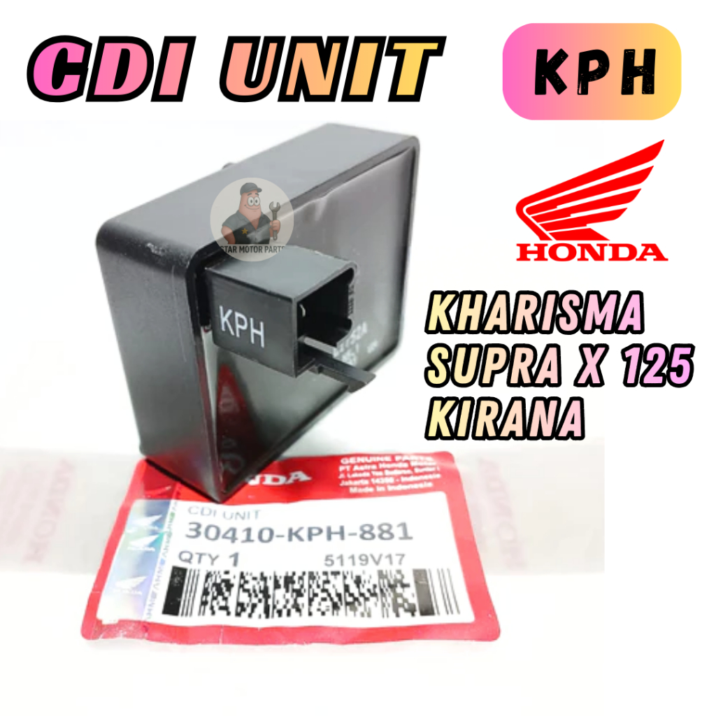 30410-KPH-881 CDI KPH CDI UNIT KPH ORIGINAL HONDA KARISMA SUPRA X 125 KIRANA DLL