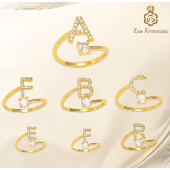 Cincin Emas Wanita 24K cincin titanium wanita incin Wanita Permata Mewah Elegan cincin 24 karat emas