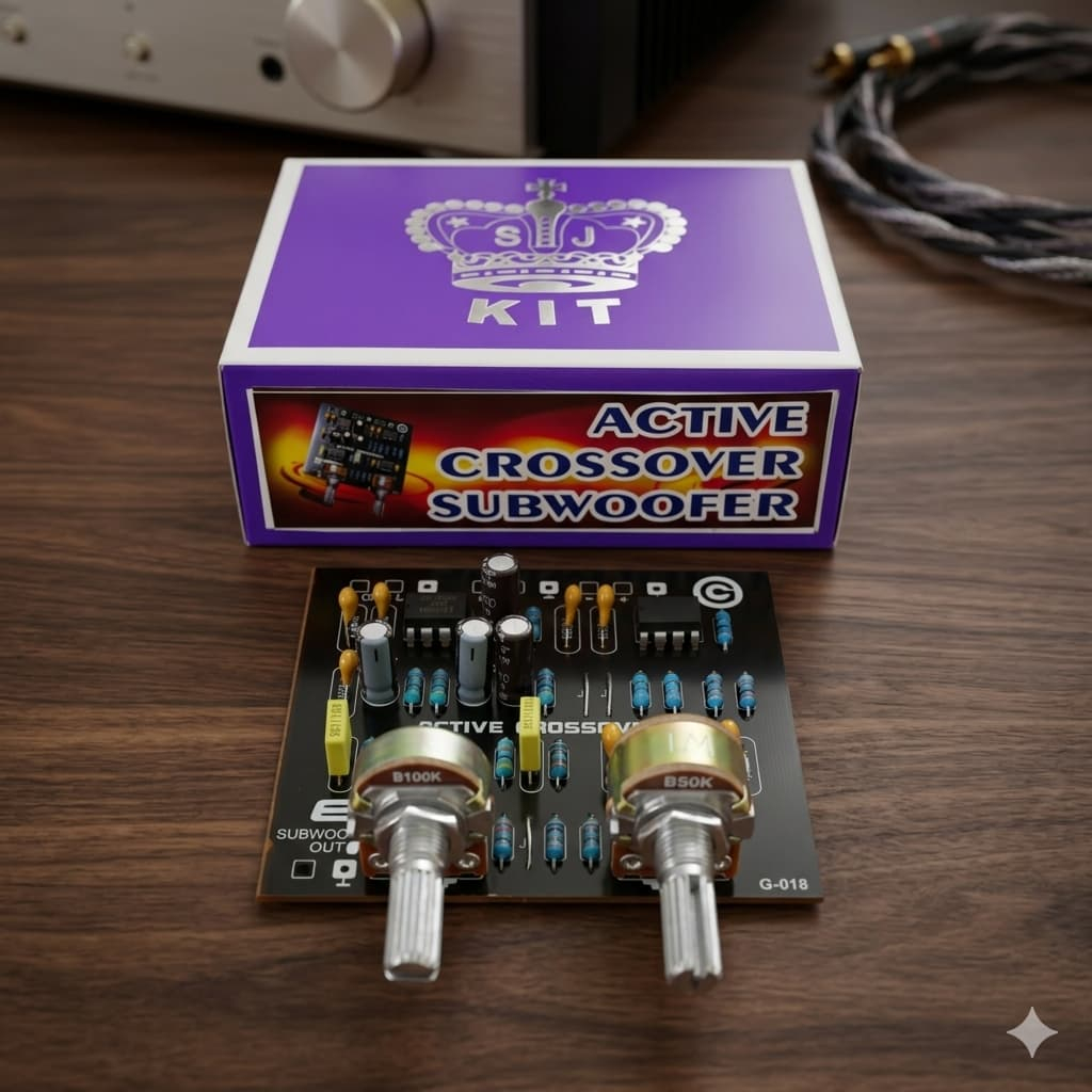 Kit Crossover Aktif 2WAY Subwoofer Adjustable / Cross Over Aktif 2 WAY