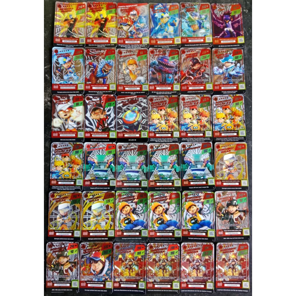Kartu Hologram Choki Choki Boboiboy Season 1 & 2 | Kartu Langka Choki Choki Boboiboy | Monsta Galaxy