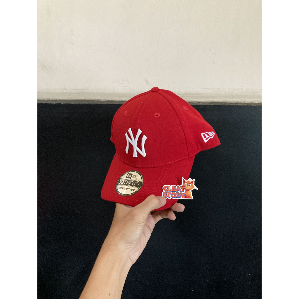 TOPI NEW ERA 3930 X MLB NY YANKEES METAL BADGE RED ORIGINAL NO BOX [14527512]