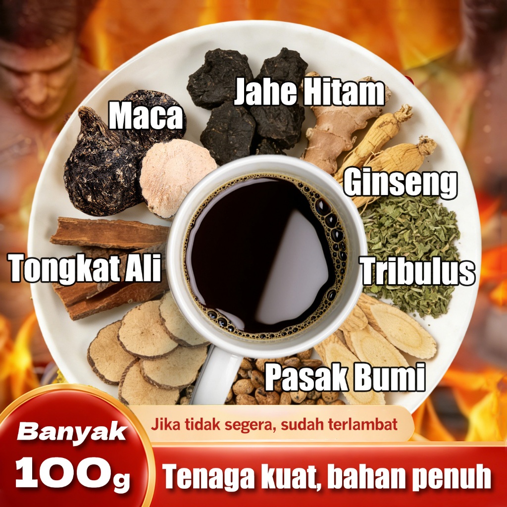 Original 21Days Man Coffee - Ginseng Coffee Stamina for Adult Men, Strong and Long Lasting Without S