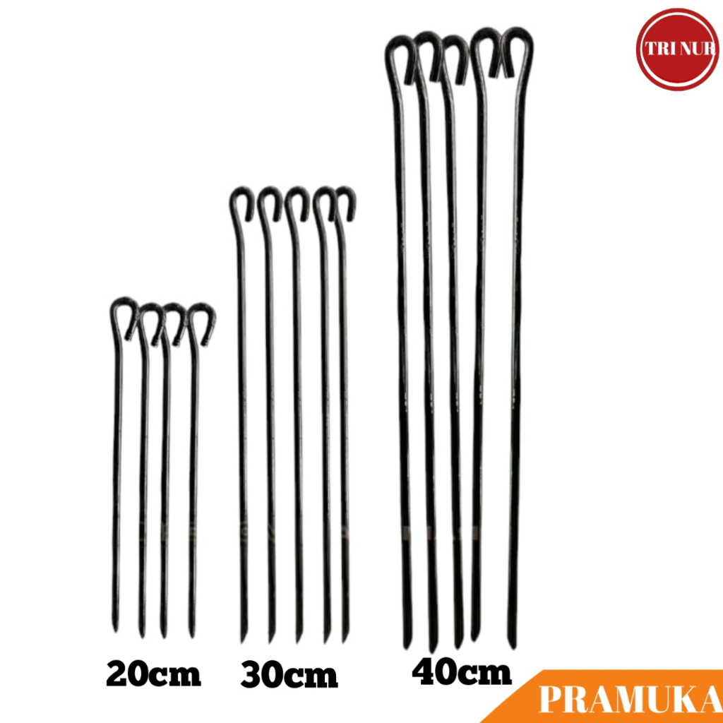 Pasak Tenda Besi / Pasak Tenda Camping Besi / Patok Tenda Pramuka 20cm 30cm 40cm