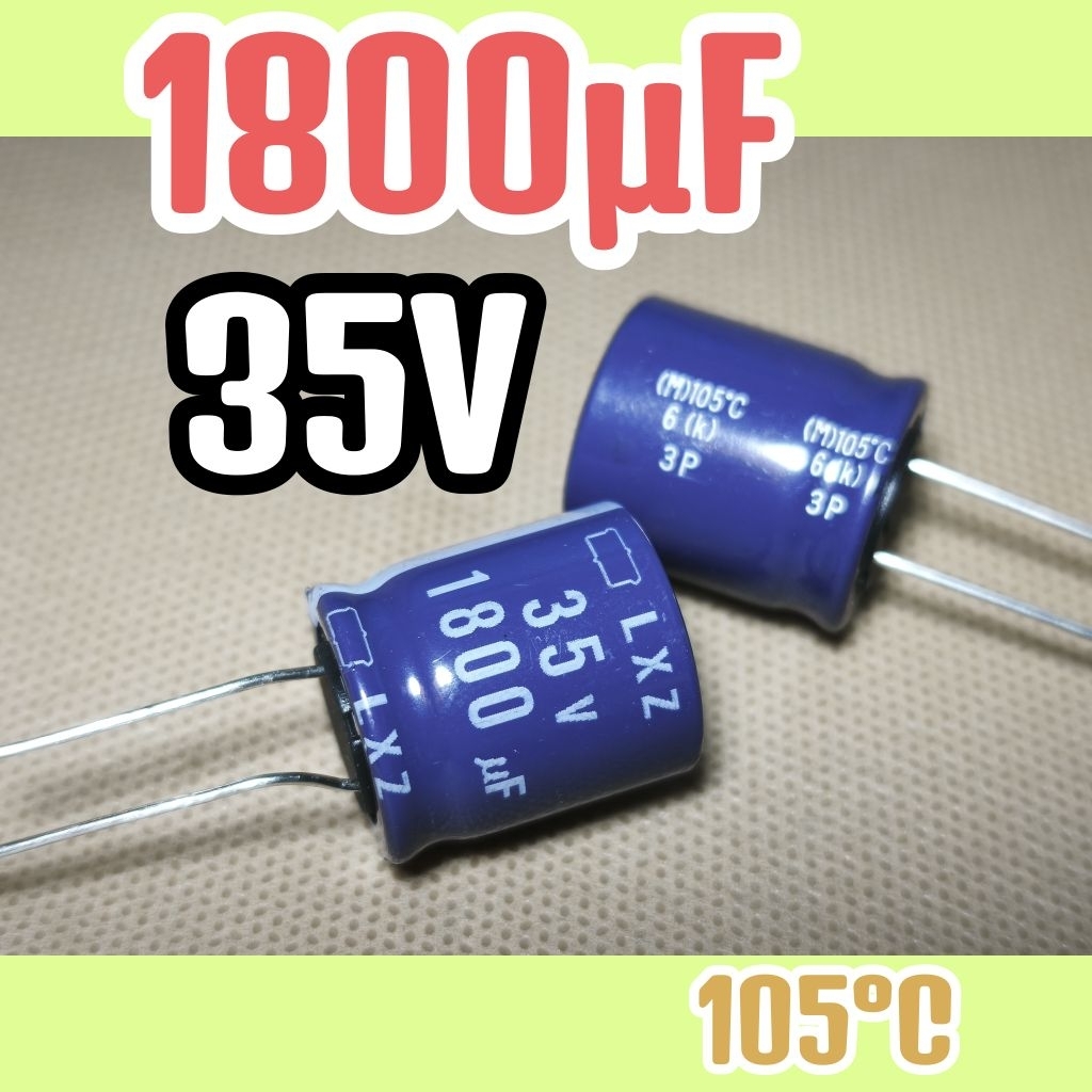 Kapasitor capasitor elko elco 35v 1800uf 35v 1800 uf 35 v 35volt 1800uF ORIGINAL