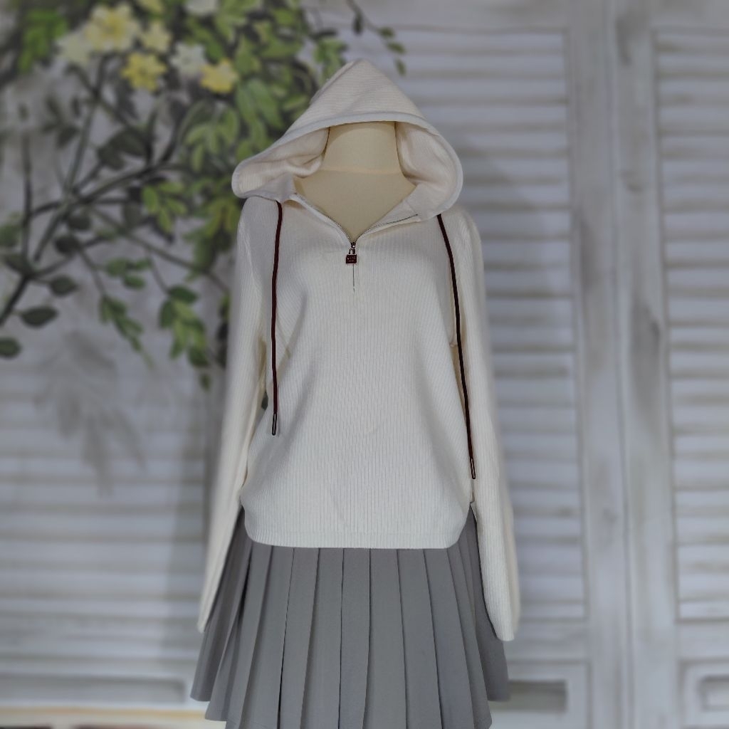 half zip sweater knit