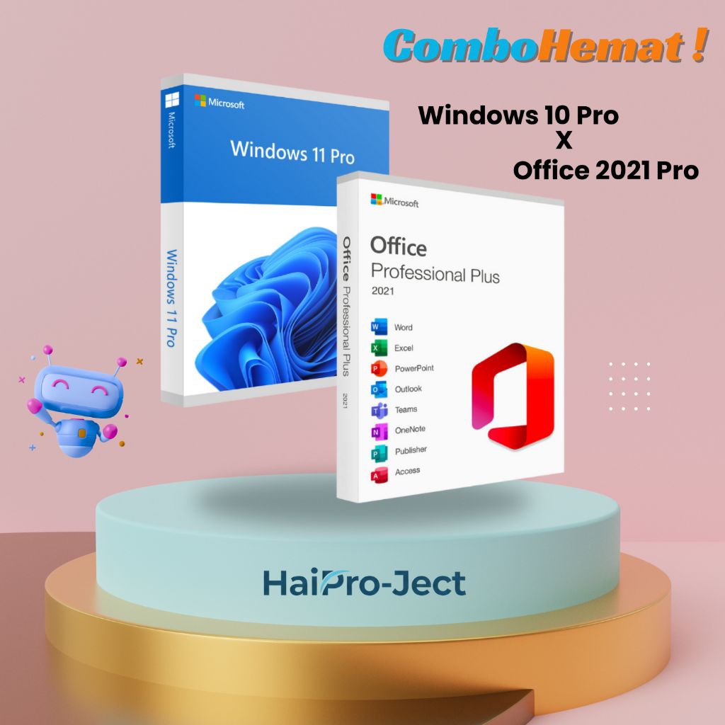 Lisensi Office Permanent, 1 Lisensi 1 PC, Office 2016,2019,2021,2024 dan 365