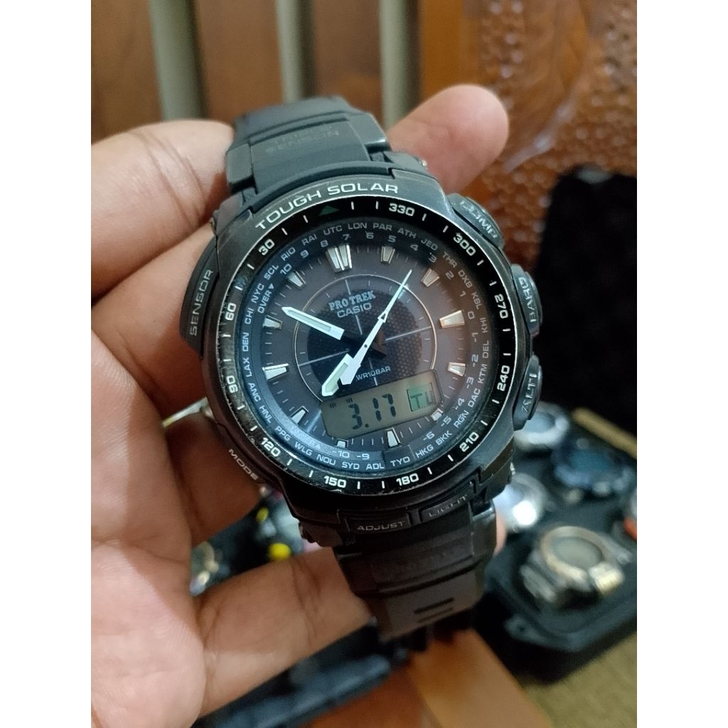 Casio Protrek PRG-510 Triple Sensor Tough Solar - Second Original
