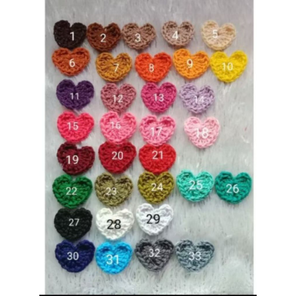 Aplikasi Love rajut hiasan tempel rajut