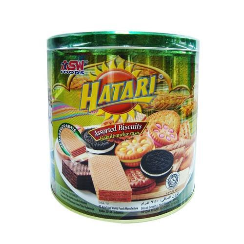 ASW Hatari Assorted Bicsuit Tin bulat 350gr cookies kue aneka ragam