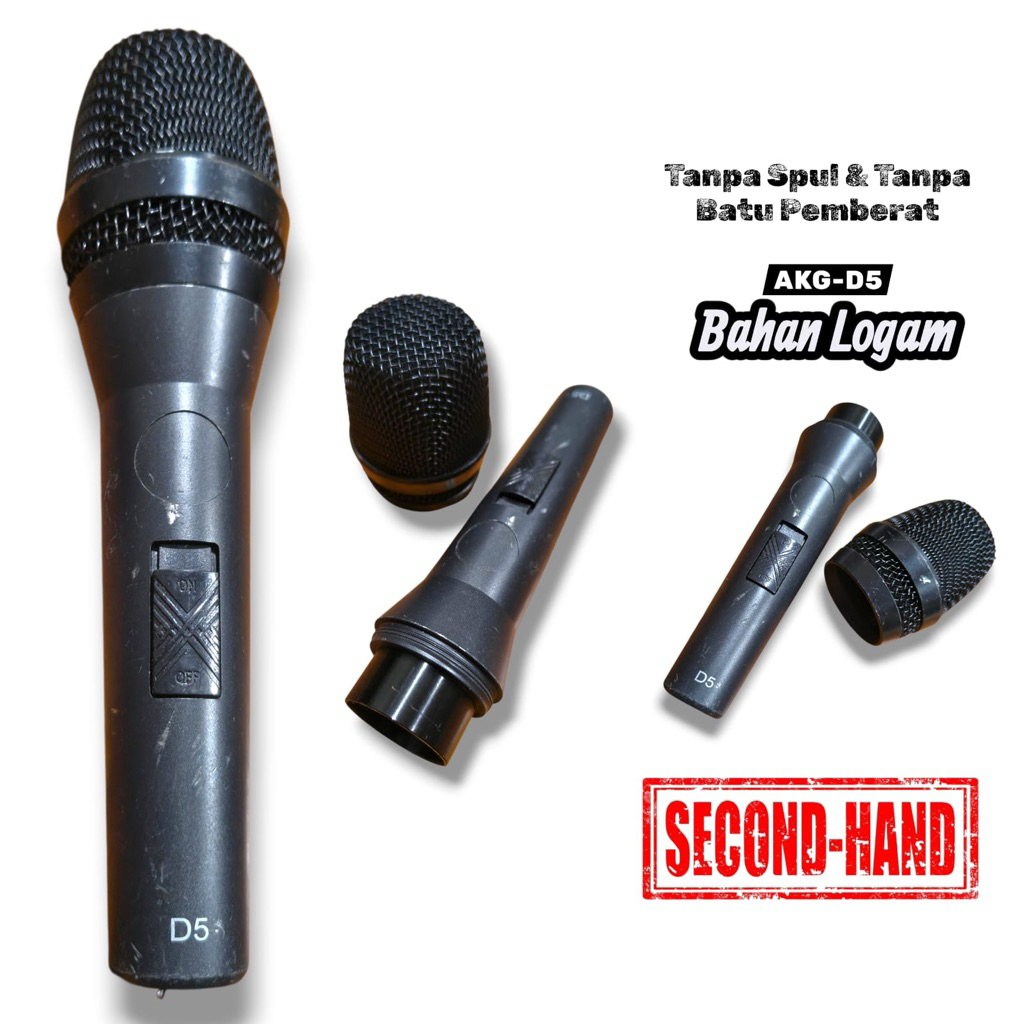 Case N Grill Microphone AKG-D5 Tanpa Spul & Tanpa Batu Pemberat