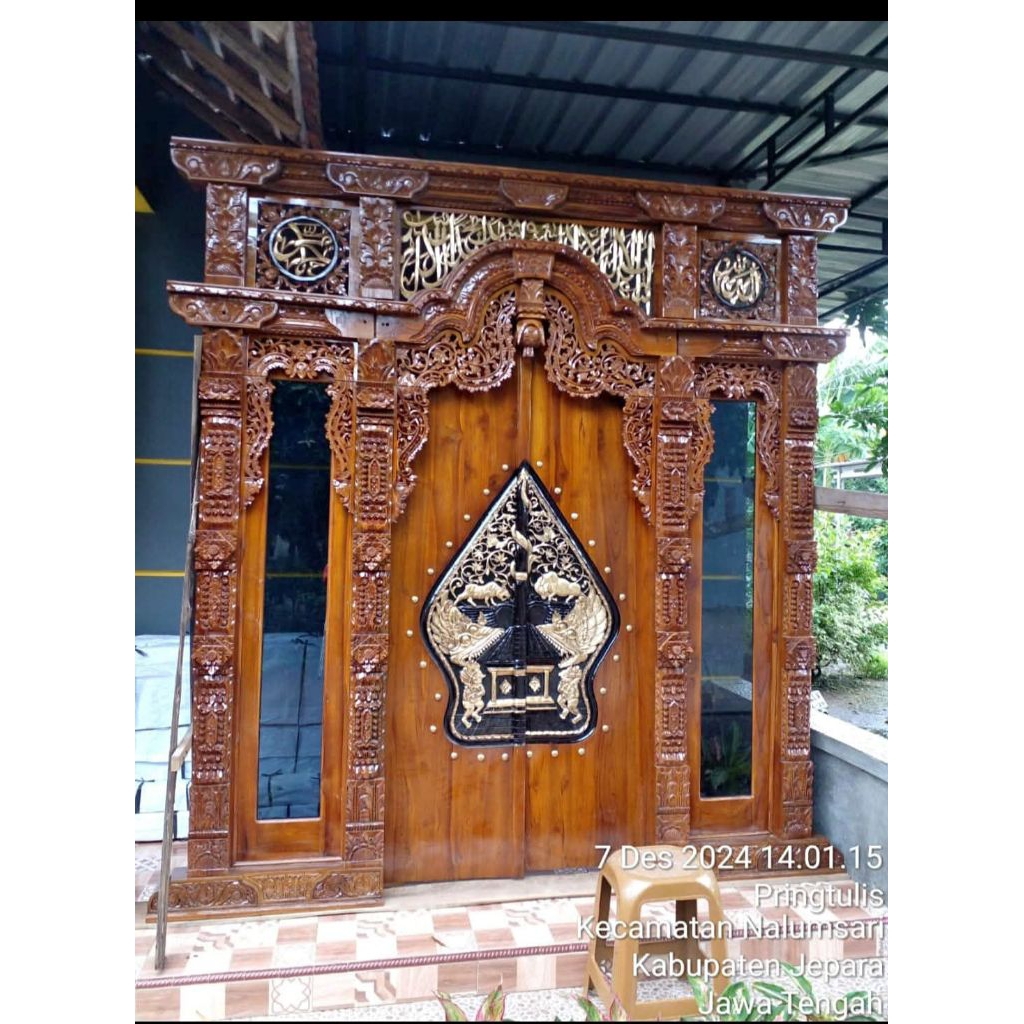 Pintu Gebyok Ukir Jati Jepara, Pintu Gebyok Ukir Kaligrafi