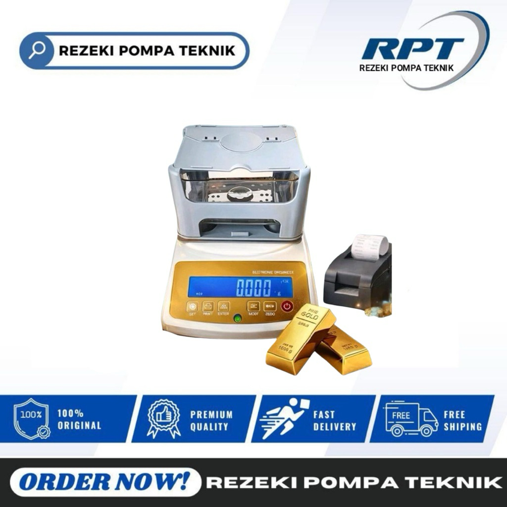 Timbangan Emas, Perak & Platinum Digital Kapasitas 1.5Kg Bergaransi - Alat Uji Kadar Emas Otomatis
