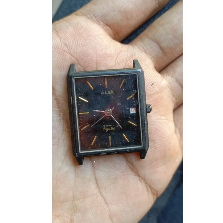 jam tangan alba tank manual MATI BAHAN bekas