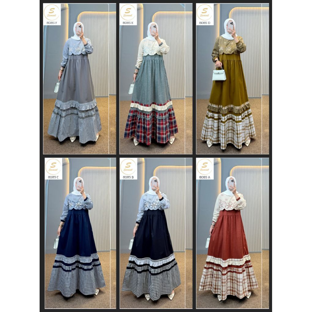 SYAINA SEMUT GAMIS KATUN PREMIUM // READY STOK 8085 ORIGINAL BY SEMUT