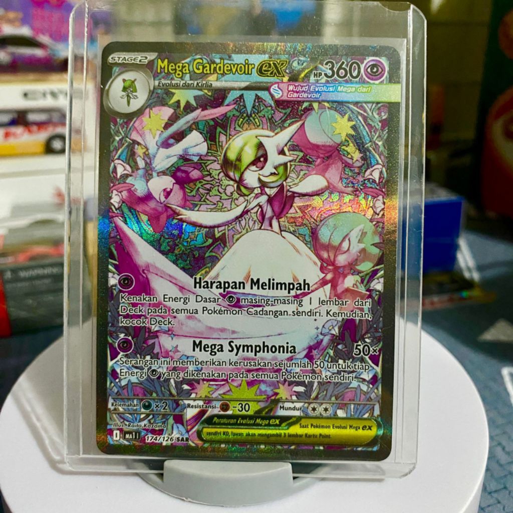 Mega Gardevoir ex SAR 174/126 MA1 evolusi mega pokemon tcg INDO