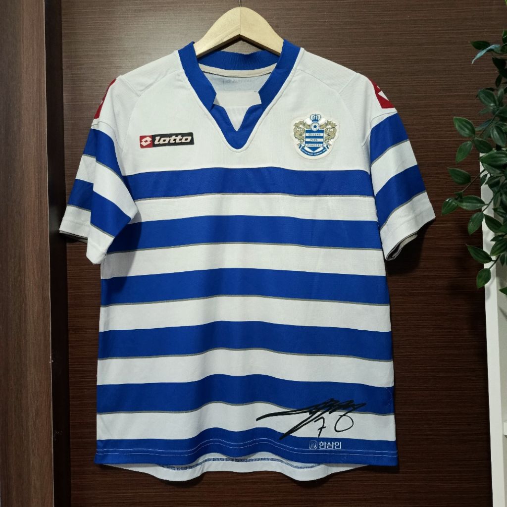 Kaos Jersey Bola Lotto Queens Park Rangers QPR Home 2012 With Park Ji Sung  Signature Size L Origina