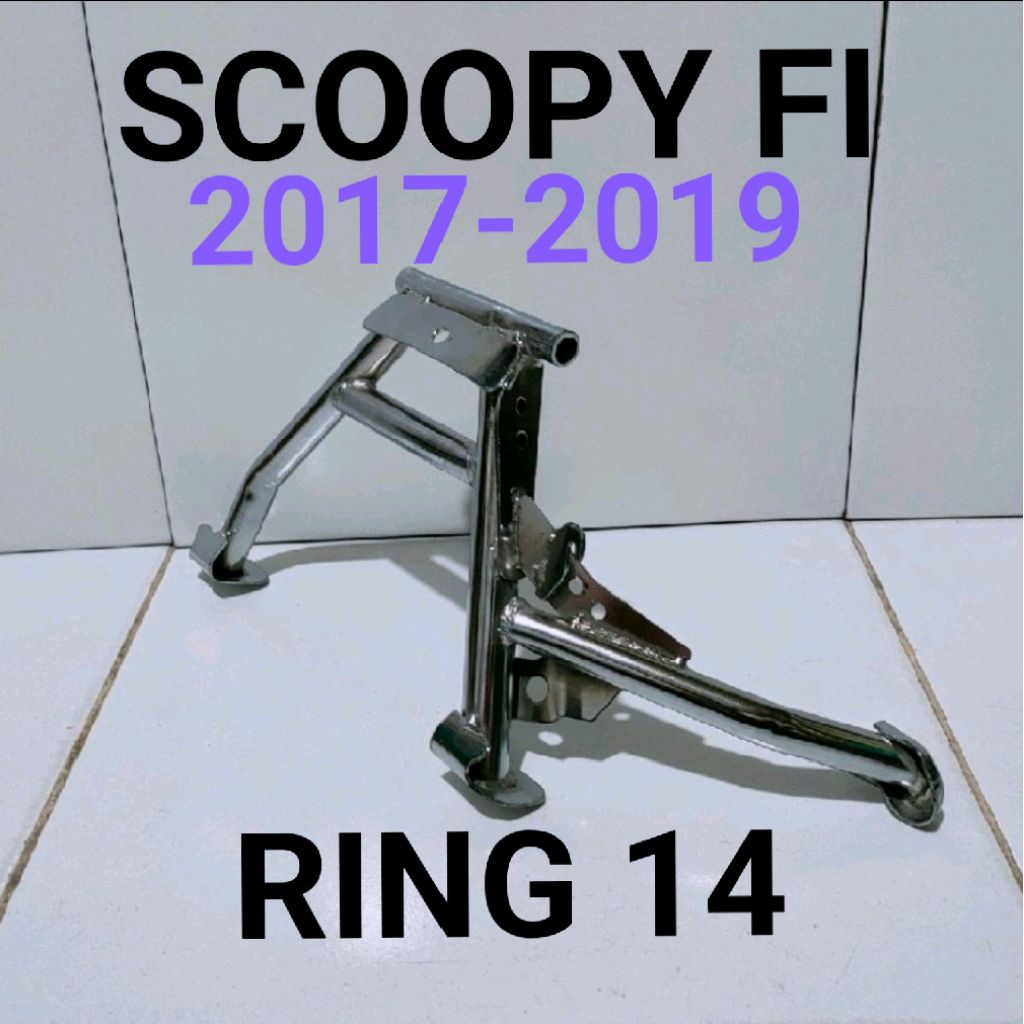 STANDAR TENGAH / STANDAR 2 CHROME SCOOPY FI 2017-2019 Ring 14