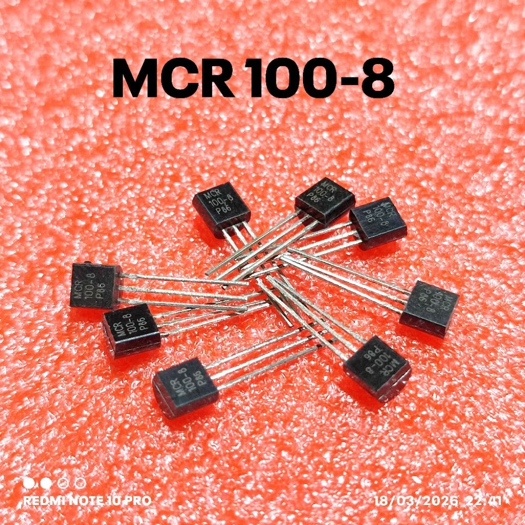 (PER 5 BUAH) SCR MCR100-8 MCR 100-8 MCR100 0.8A 600V SCR IC BD02