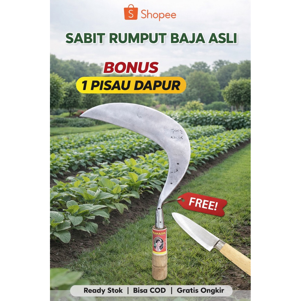 Sabit Baja Asli Spesial Pengaritan Rumput Pakan Ternak Dan Perawatan Tanaman Kebun