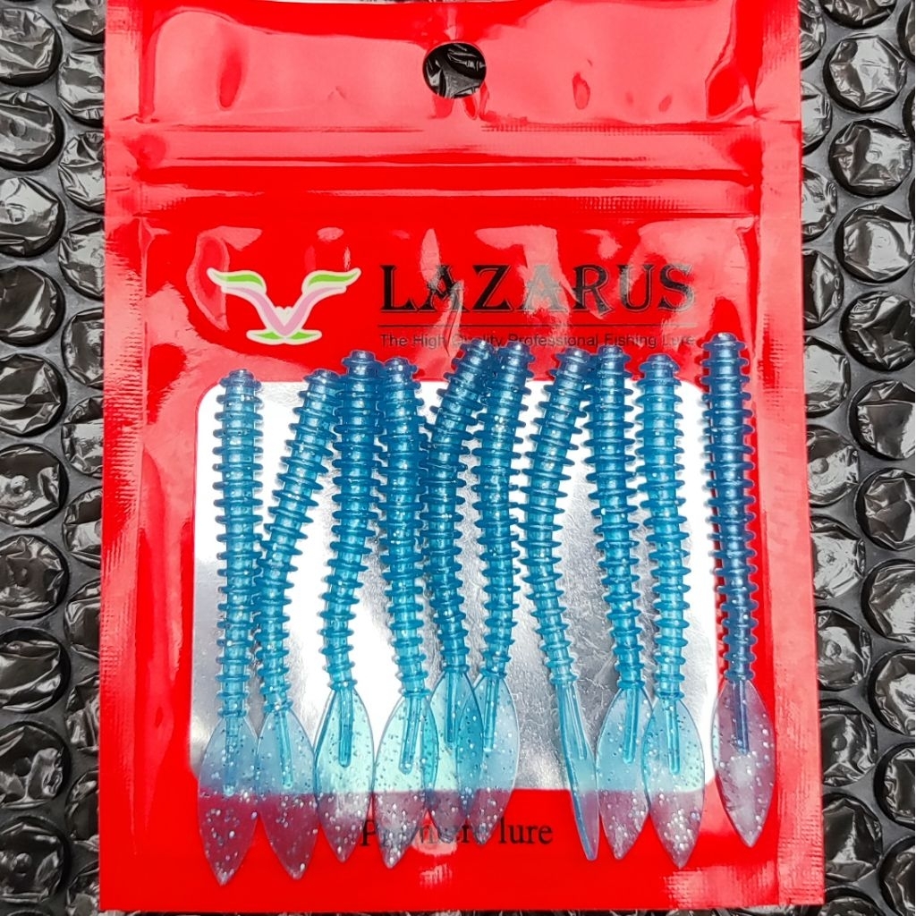 Lazarus Softlure Ajing Pearl Tail 3.5cm & 6cm - Umpan Memancing Tiruan Soft Lure Ajing Game Bahan Si