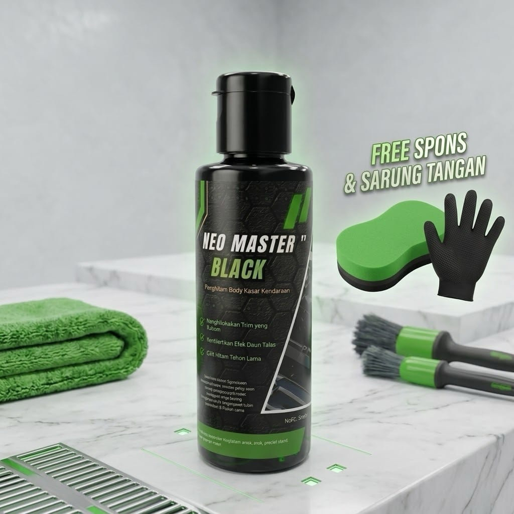 Penghitam Body Kendaraan Mobil / Motor Permanent waterbased permanen semir body