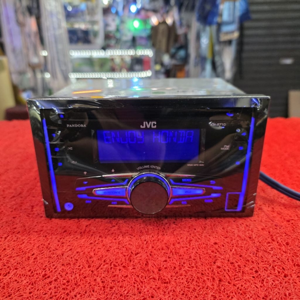 Head Unit JVC Pandora KW-R710H3 USB CD Aux Radio FM AM ex Honda Brio Mobilio