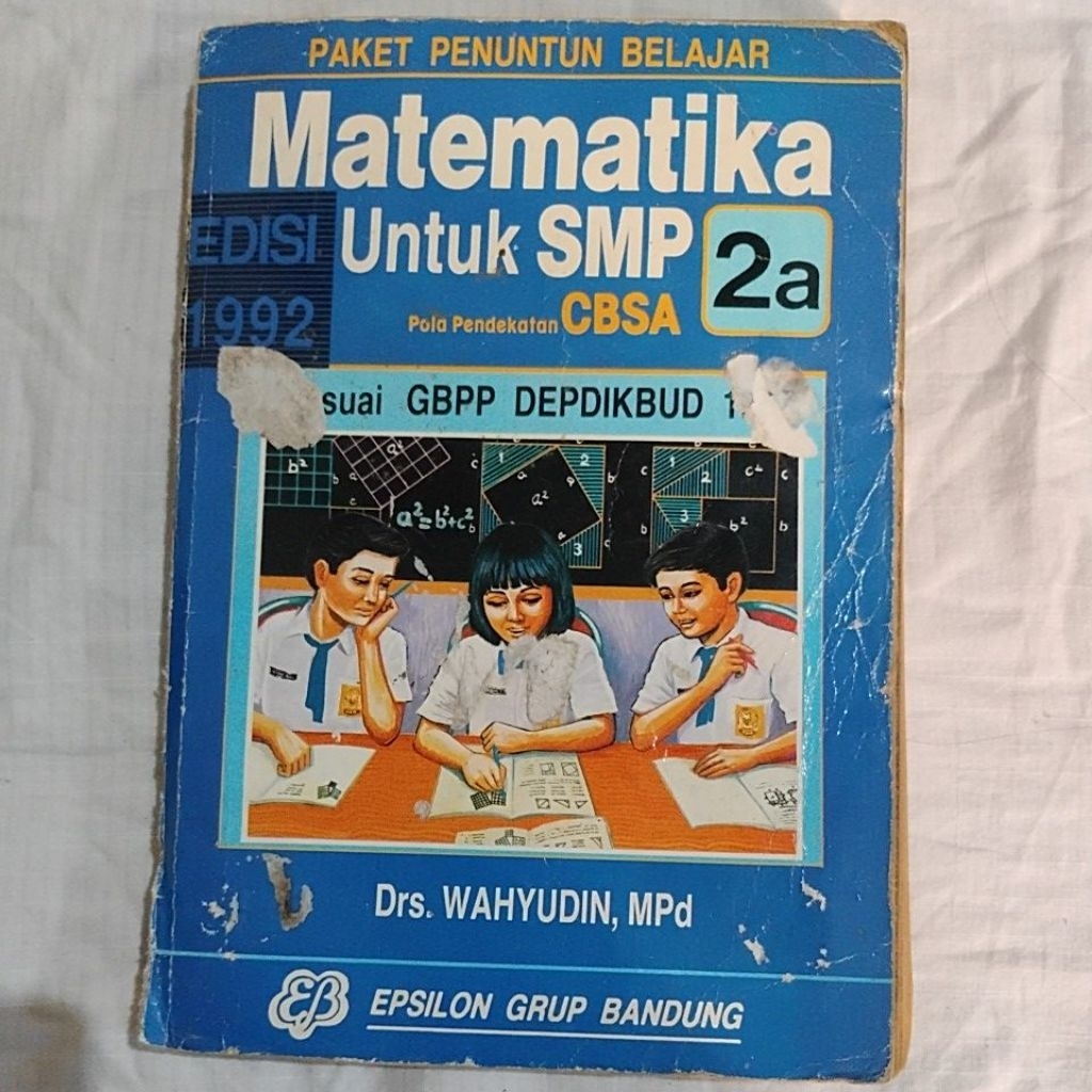Buku Matematika untuk SMP Pola Pendekatan CBSA 2a Sesuai Kurikulum GBPP 1987 (Buku Klasik Jadul)