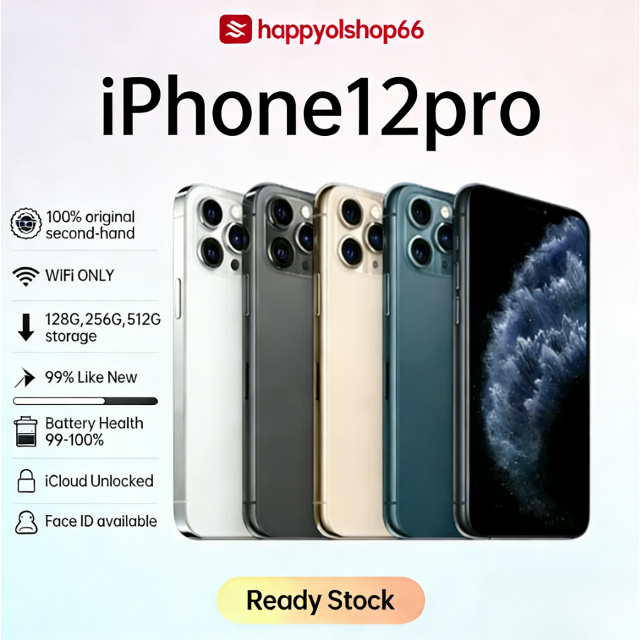 IPhone 12 PRO WIFI ONLY 128GB 256GB 512GB Bekas Second Original Mulus Fullset