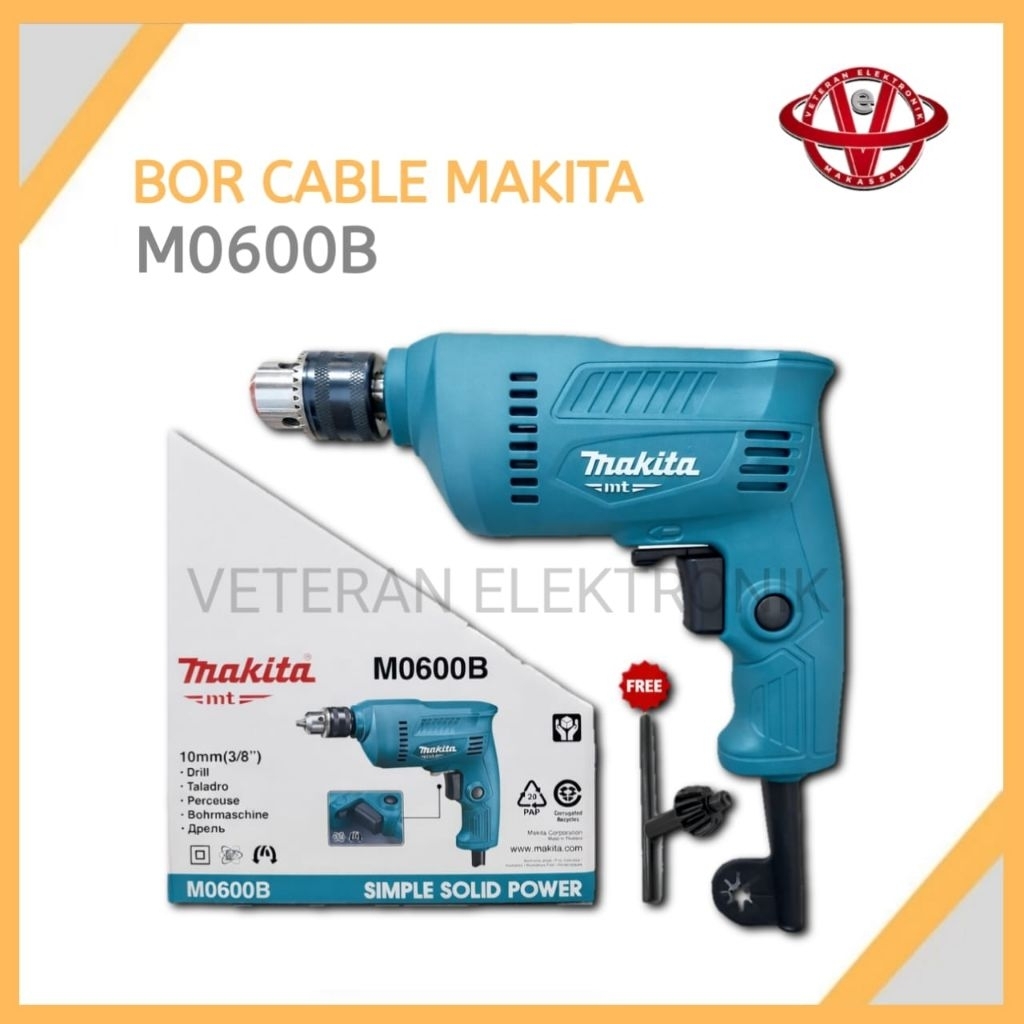 Bor Listrik MAKITA M0600B 10MM / Bor Tangan Kabel Listrik