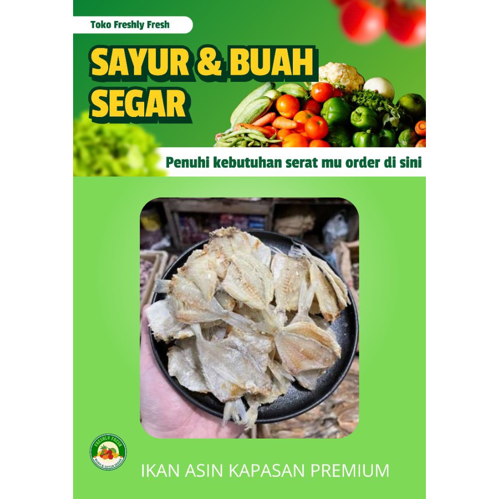 Ikan Asin Kapasan Tawar MBG Tanpa Tulang 250g - Gurih, Tahan Lama, Camilan Lezat