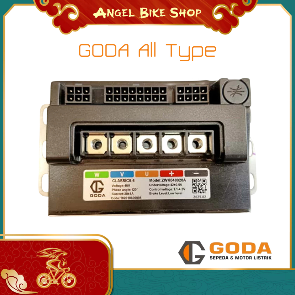 Controller Sepeda Listrik Goda Classic 5-6 Model ZWK048020A 48 Volt Original