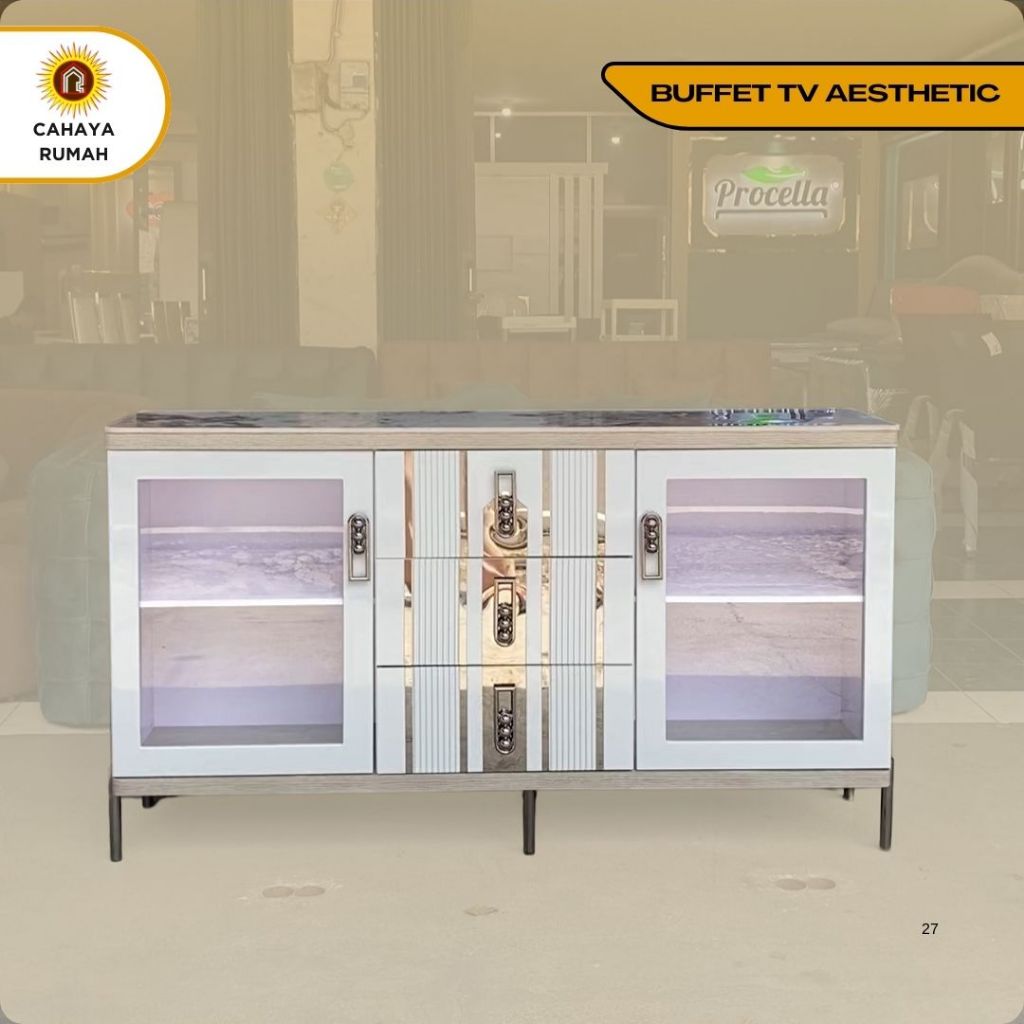 Cahaya Rumah Bojong Gede - Buffet  TV Estetik  / Buffet TV / Meja TV / Meja Kecil / Meja Tamu