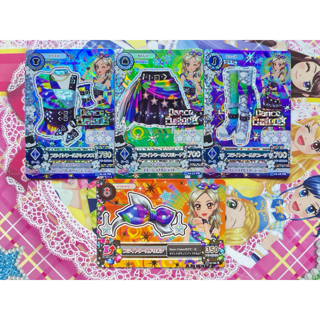 Kartu Aikatsu Rin Kurosawa Dance Fusion Premium Jepang Bright World Set Original Langka Rare Officia