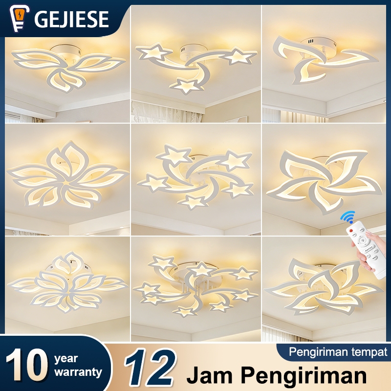 [COD] lampu ruang tamu aesthetic | Lampu Plafon Ruang Tamu Led 3 warna | Dengan fungsi remot | Lampu